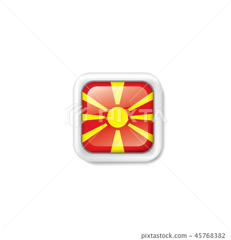 Macedonia flag, vector illustration on a white background 45768382
