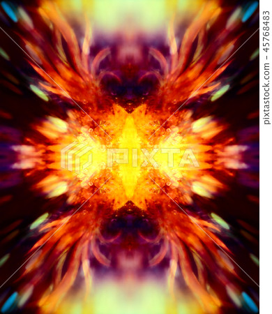 shamanic extatic vision theme with phoenic wings. shamanic extatic vision theme with phoenic wings. 45768483