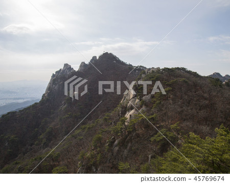 Dobongsan Fortress Ridge Seoul Korea Dobongsan Fortress Ridge Seoul Korea 45769674