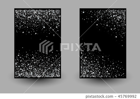 Silver glittering effect brochure design 45769992