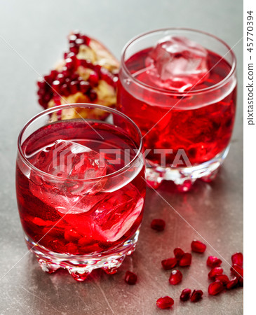 two glasses of red cocktail two glasses of red cocktail 45770394