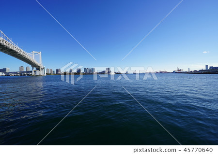 Urban scenery Tokyo Rainbow Bridge 45770640