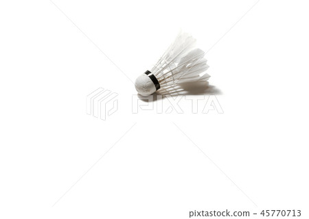 Shuttlecock on white background Shuttlecock on white background 45770713