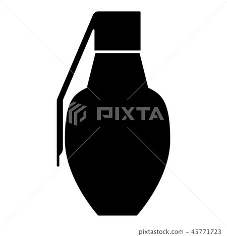 Grenade icon black color illustration - Stock Illustration [45771723 ...