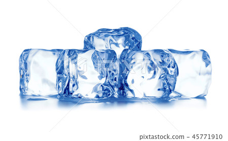 ice cubes isolated ice cubes isolated 45771910