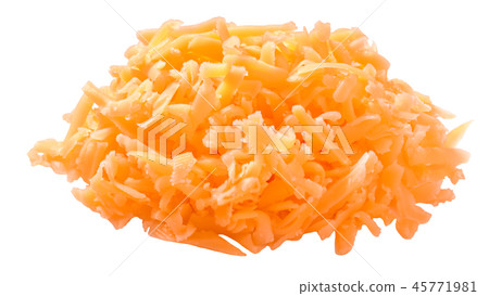 Grated Cheddar cheese pile, paths 45771981