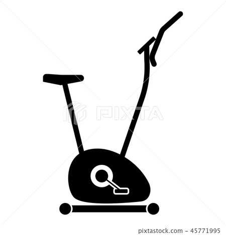 Exercise bicycle Stationary bike Exercycle icon 45771995