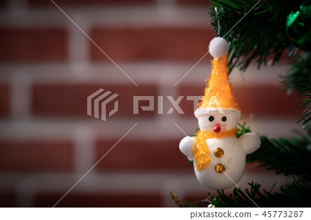 Snowman doll Christmas ornaments. Snowman doll Christmas ornaments. 45773287