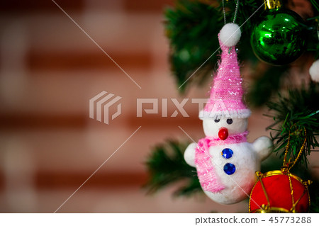 Snowman doll Christmas ornaments. Snowman doll Christmas ornaments. 45773288