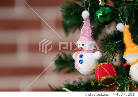 Snowman doll Christmas ornaments. Snowman doll Christmas ornaments. 45773291