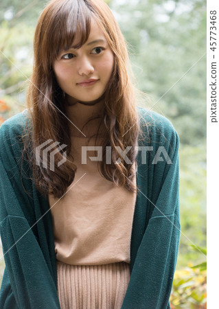 A woman in the forest 45773468