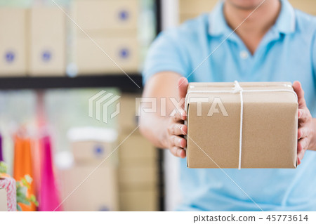 Prepare merchandise boxes from home base business. 45773614