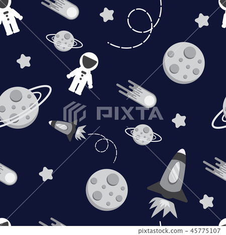 cartoon kid rocket galaxy pattern seamless cartoon kid rocket galaxy pattern seamless 45775107