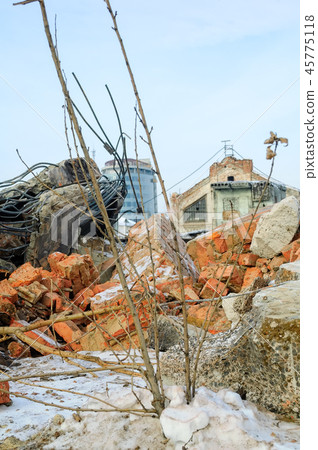 Ruins of factory in Tyumen 45775118
