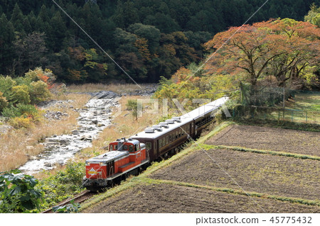 Landscape in early November and "Trokko Watarase Gorge" 45775432