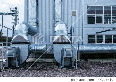 industrial, ventilation, outdoor, modern, fan, duct, metallic 45775719
