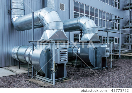 industrial, ventilation, outdoor, modern, fan, duct, metallic industrial, ventilation, outdoor, modern, fan, duct, metallic 45775732