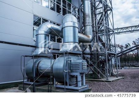industrial, ventilation, outdoor, modern, fan, duct, metallic 45775739