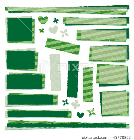 Patchwork fabric style frame label 45778892