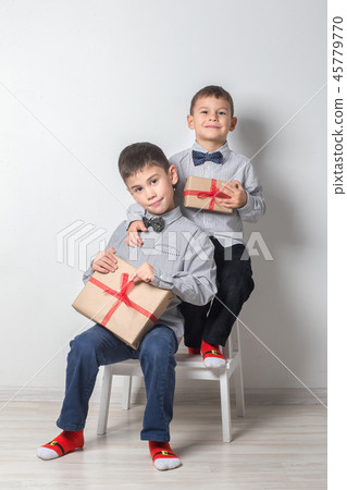 Two brothers are playing Two brothers are playing 45779770