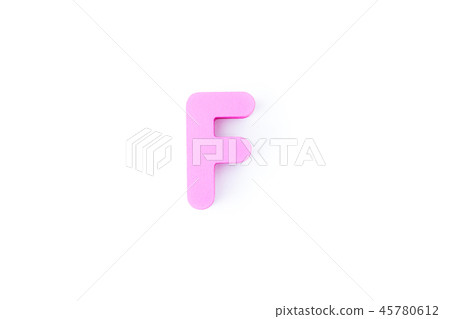 F letters in English on a white background. F letters in English on a white background. 45780612