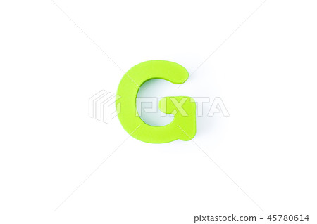 G letters in English on a white background. G letters in English on a white background. 45780614