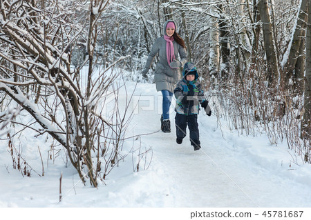 Mother and son. Mother and son. 45781687