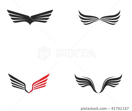 Falcon Wing Logo Template vector icon design - Stock Illustration ...