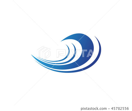 Splash water wave beach logo and symbol vector Splash water wave beach logo and symbol vector 45782556
