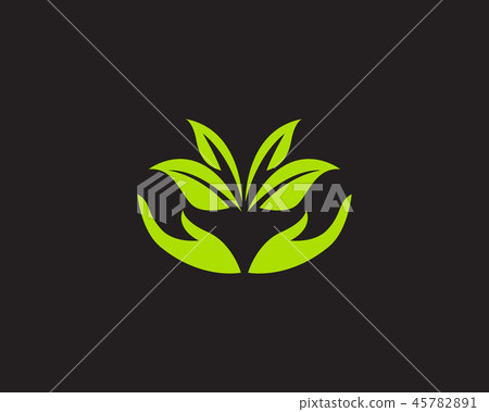 Logos green leaf ecology nature element Logos green leaf ecology nature element 45782891