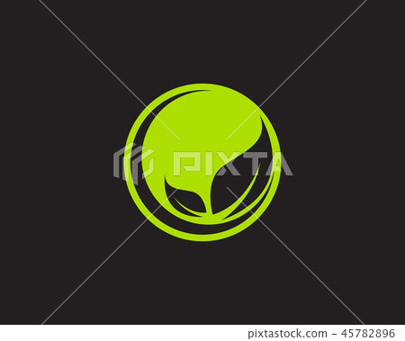 Logos green leaf ecology nature element  45782896