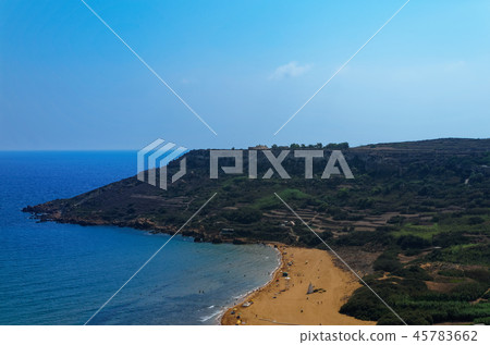 Ramla bay on the Maltese island of Gozo Ramla bay on the Maltese island of Gozo 45783662