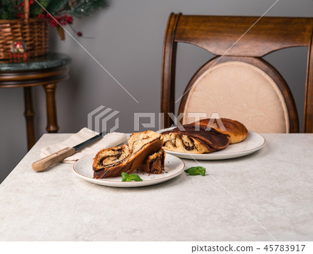 breakfast, chocolate bread, homemade 45783917