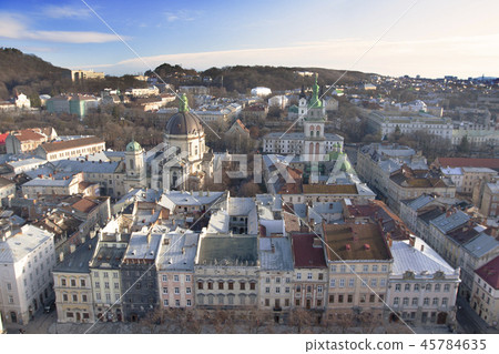 Panoramic view of Lviv 45784635