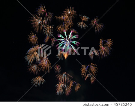 第十屆全國新煙花大賽全國釋迦蝴蝶園，小菊菊葉煙花，長野惠比壽煙花節 45785240