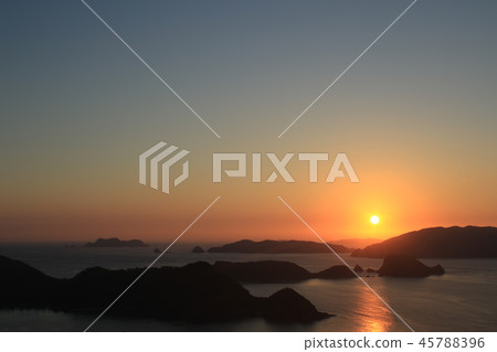 Okinawa Kerama Islands sunrise landscape Okinawa Kerama Islands sunrise landscape 45788396