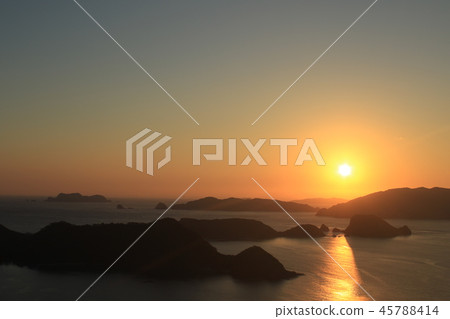 Okinawa Kerama Islands sunrise landscape Okinawa Kerama Islands sunrise landscape 45788414