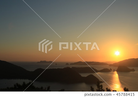 Okinawa Kerama Islands sunrise landscape Okinawa Kerama Islands sunrise landscape 45788415