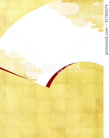 Japanese-Japanese pattern-Japanese style-Background-Gold leaf-Cloud-Haze-Fan Japanese-Japanese pattern-Japanese style-Background-Gold leaf-Cloud-Haze-Fan 45788874