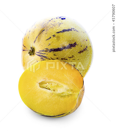 Pepino melon fruit isolated on white background 45790607