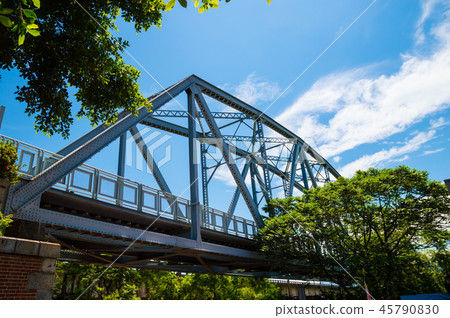 Takahagi old iron bridge 45790830