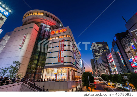 Night view of Omiya Station West Exit 45790933