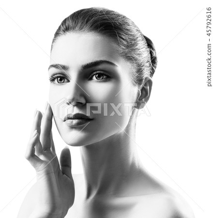 Portrait of beautiful sensual woman. 45792616