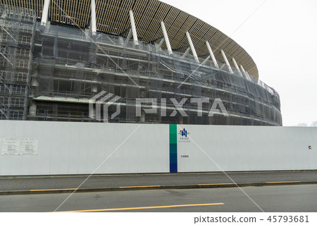 新國家體育場正在建設中 新國家體育場正在建設中 45793681