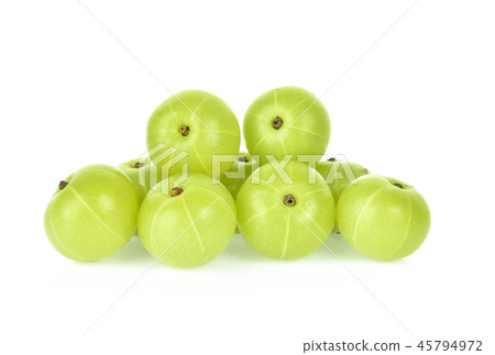 Indian gooseberry isolated on white background Indian gooseberry isolated on white background 45794972