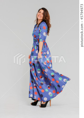 Young charming smiling brunette woman Young charming smiling brunette woman 45794973
