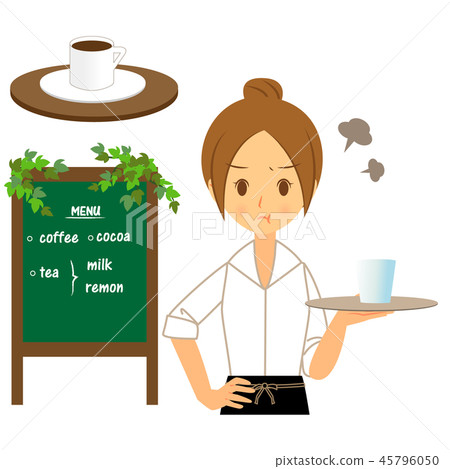 Occupation waitress angry upper body Occupation waitress angry upper body 45796050