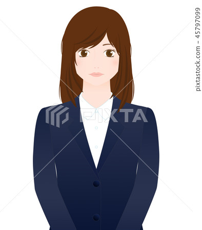 人商人證明照片Bossa頭髮無表情 45797099