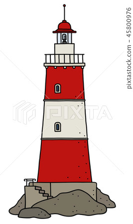 The old red stone lighthouse 45800976
