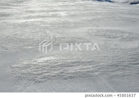 Lake Shinohara in winter with strong wind and snowfall Lake Shinohara in winter with strong wind and snowfall 45801637